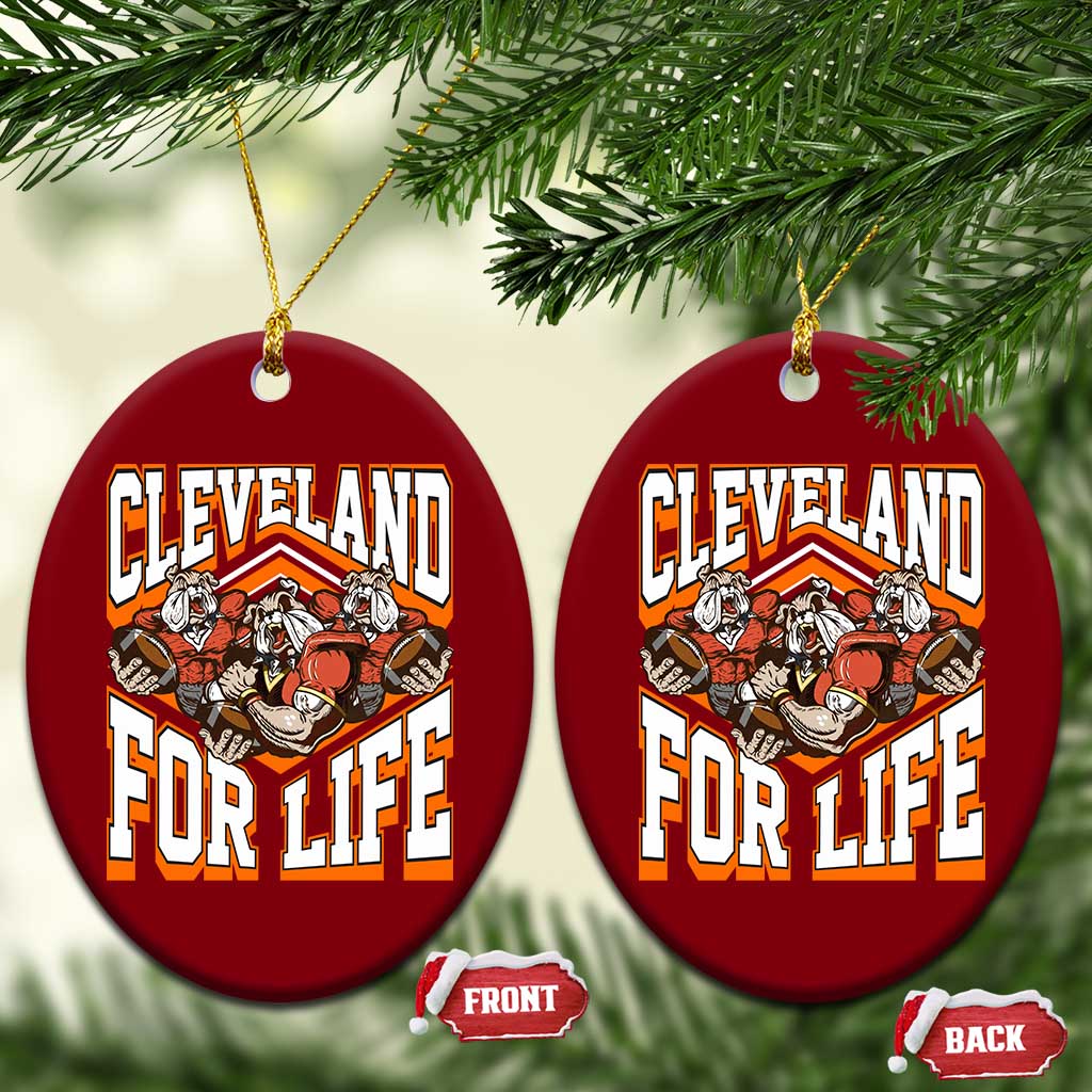 Cleveland For Life Ceramic Ornament CFBB Fan Gift TS12 Print Your Wear