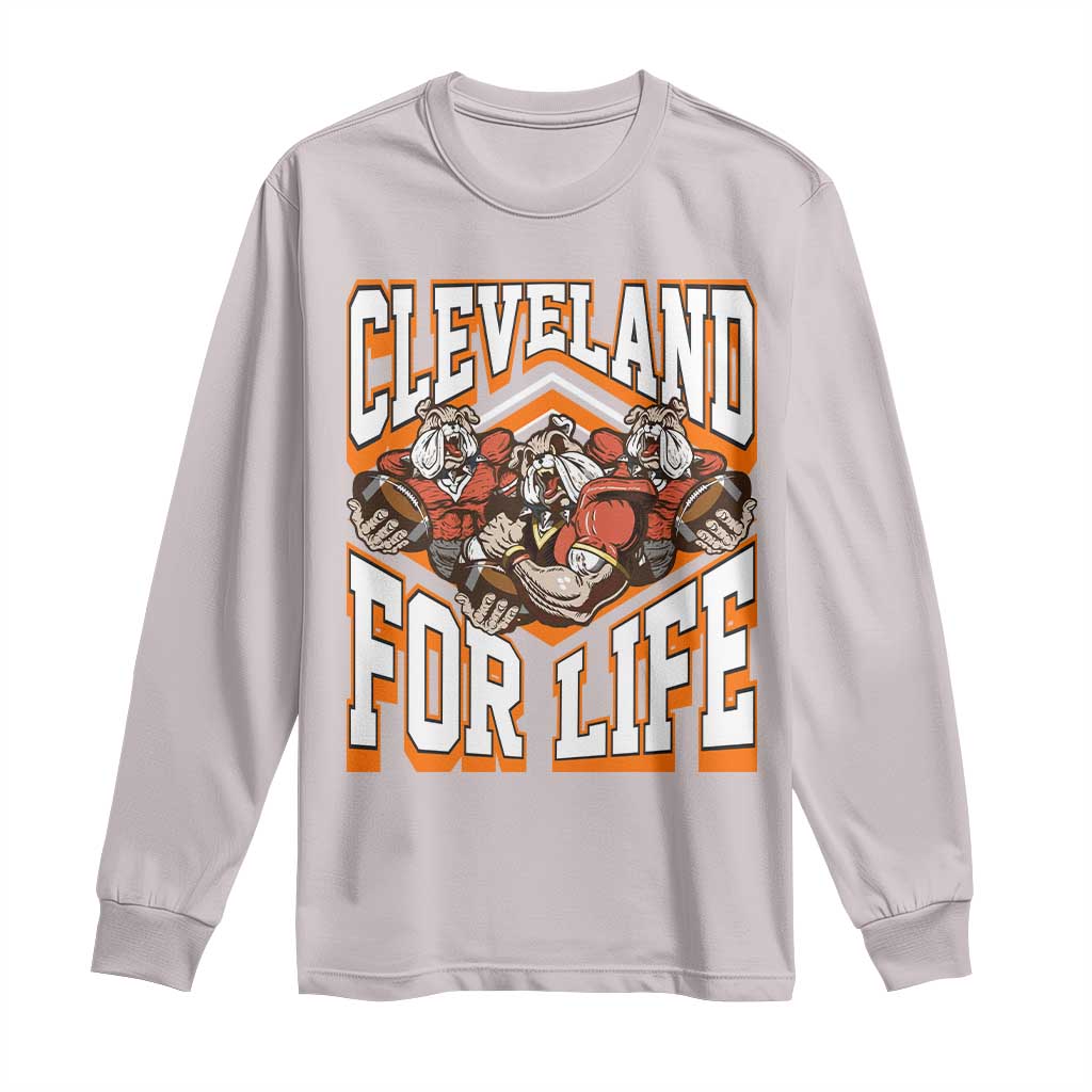 Cleveland For Life Long Sleeve Shirt CFBB Fan Gift TS12 Ice Gray Print Your Wear