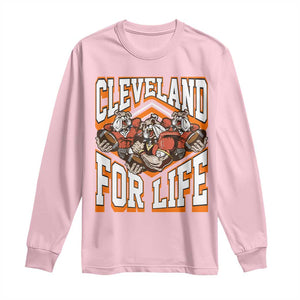 Cleveland For Life Long Sleeve Shirt CFBB Fan Gift TS12 Light Pink Print Your Wear