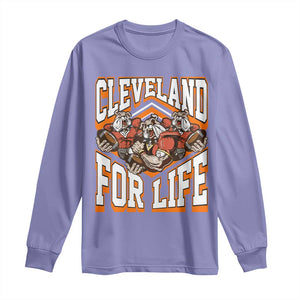 Cleveland For Life Long Sleeve Shirt CFBB Fan Gift TS12 Violet Print Your Wear