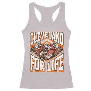 Cleveland For Life Racerback Tank Top CFBB Fan Gift TS12 Ice Gray Print Your Wear