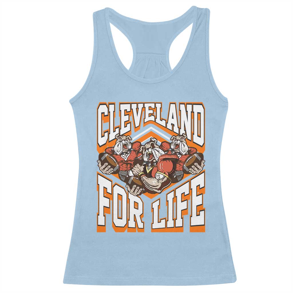 Cleveland For Life Racerback Tank Top CFBB Fan Gift TS12 Light Blue Print Your Wear