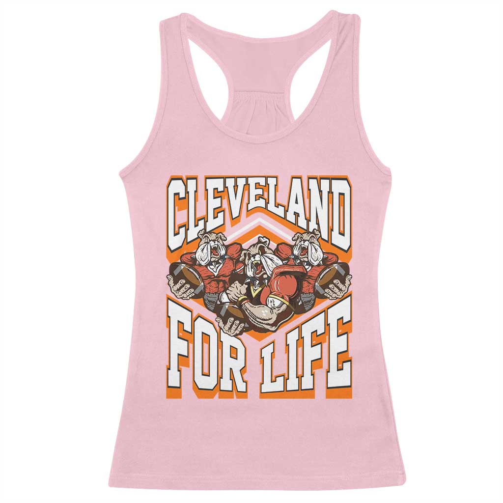 Cleveland For Life Racerback Tank Top CFBB Fan Gift TS12 Light Pink Print Your Wear