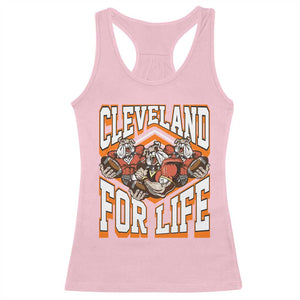 Cleveland For Life Racerback Tank Top CFBB Fan Gift TS12 Light Pink Print Your Wear