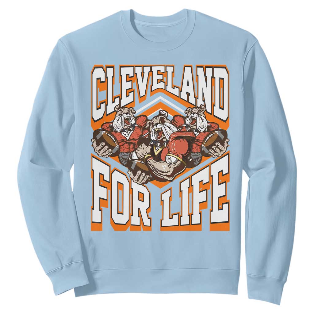 Cleveland For Life Sweatshirt CFBB Fan Gift TS12 Light Blue Print Your Wear