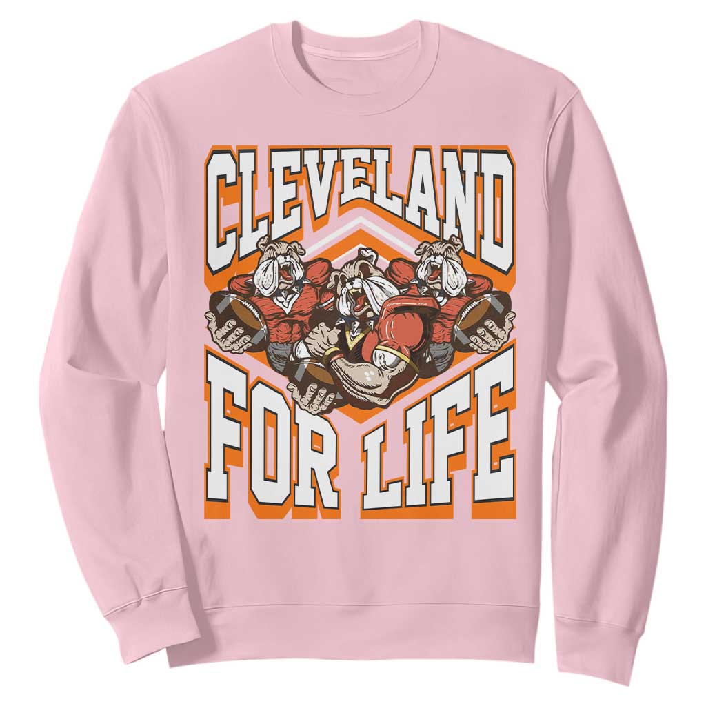Cleveland For Life Sweatshirt CFBB Fan Gift TS12 Light Pink Print Your Wear