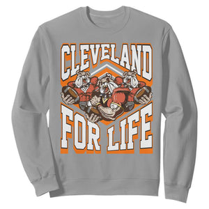 Cleveland For Life Sweatshirt CFBB Fan Gift TS12 Sport Gray Print Your Wear