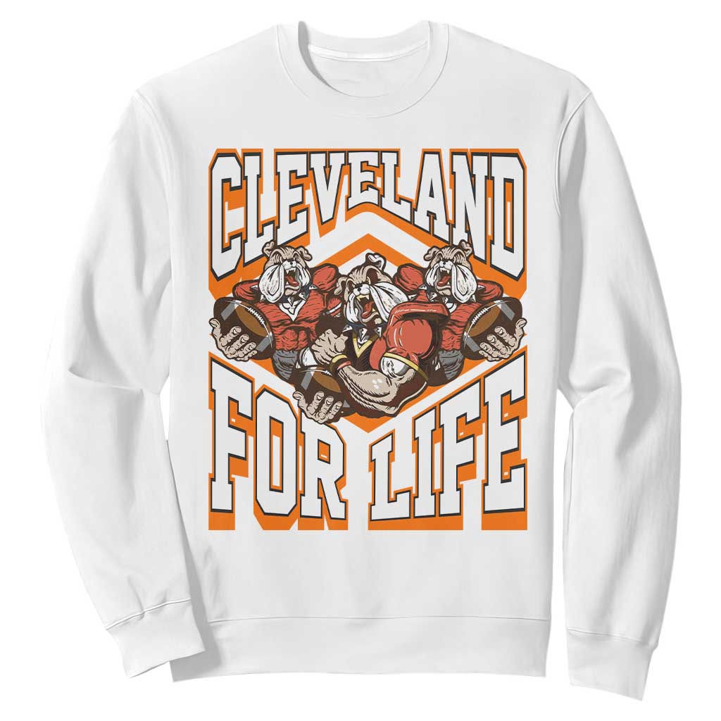 Cleveland For Life Sweatshirt CFBB Fan Gift TS12 White Print Your Wear