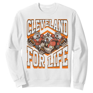 Cleveland For Life Sweatshirt CFBB Fan Gift TS12 White Print Your Wear
