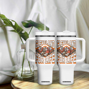 Cleveland For Life Tumbler With Handle CFBB Fan Gift TS12 Print Your Wear