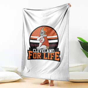 Funny Bulldog Game Day Throw Blanket Cleveland For Life TS12 Print Your Wear