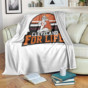 Funny Bulldog Game Day Throw Blanket Cleveland For Life TS12 Print Your Wear