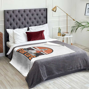Funny Bulldog Game Day Throw Blanket Cleveland For Life TS12 Print Your Wear