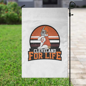 Funny Bulldog Game Day Garden Flag Cleveland For Life TS12 Print Your Wear