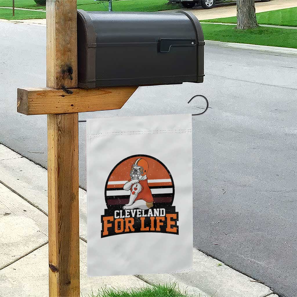 Funny Bulldog Game Day Garden Flag Cleveland For Life TS12 Print Your Wear