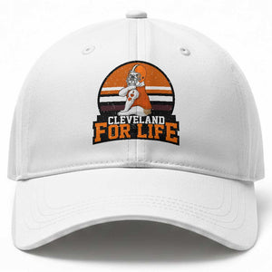 Funny Bulldog Game Day Baseball Cap Cleveland For Life TS12 Print Your Wear