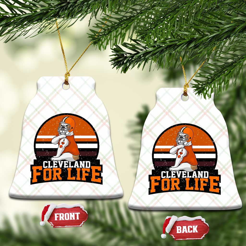 Funny Bulldog Game Day Ceramic Ornament Cleveland For Life TS12 Print Your Wear
