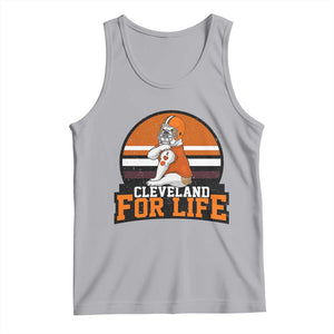Funny Bulldog Game Day Tank Top Cleveland For Life TS12 Athletic Heather Print Your Wear