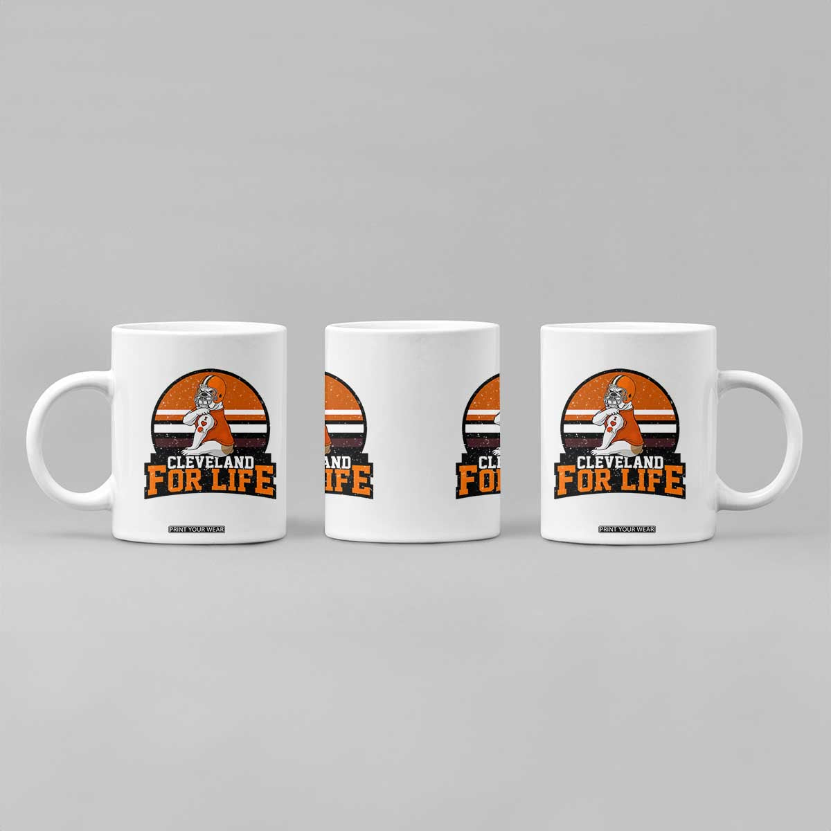 Funny Bulldog Game Day Coffee Mug Cleveland For Life TS12 Print Your Wear