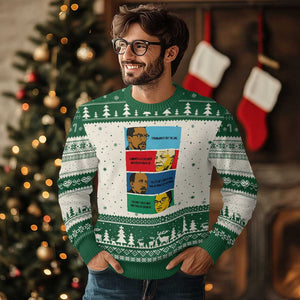 African American Leaders History Quote Gift Ugly Christmas Sweater TS12 Beige Green Print Your Wear