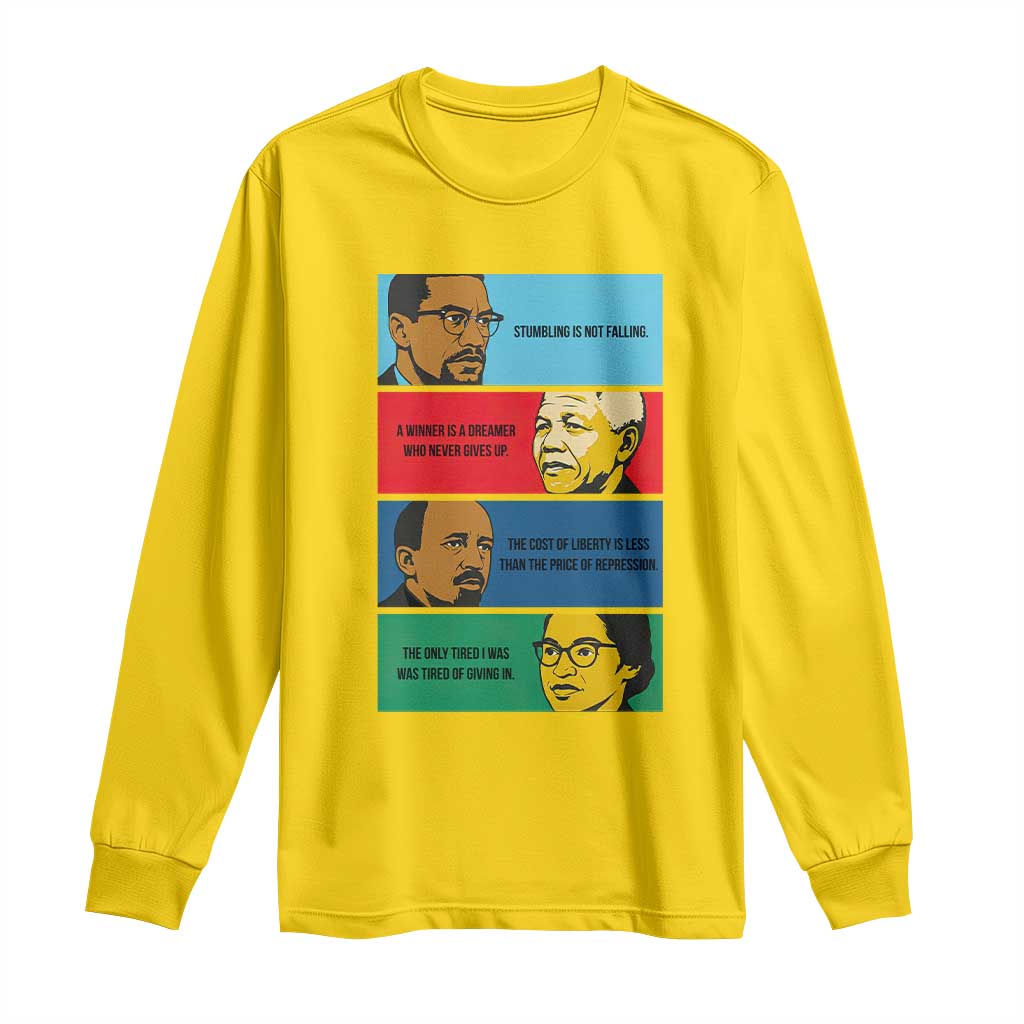 African American Leaders History Quote Gift Long Sleeve Shirt TS12 Daisy Print Your Wear