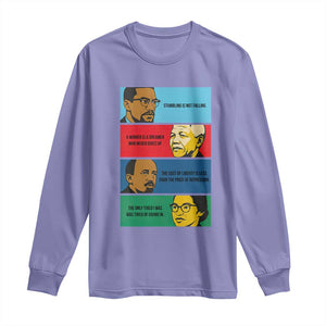 African American Leaders History Quote Gift Long Sleeve Shirt TS12 Violet Print Your Wear