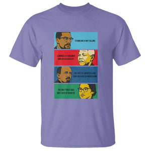 African American Leaders History Quote Gift T Shirt TS12 Violet Print Your Wear