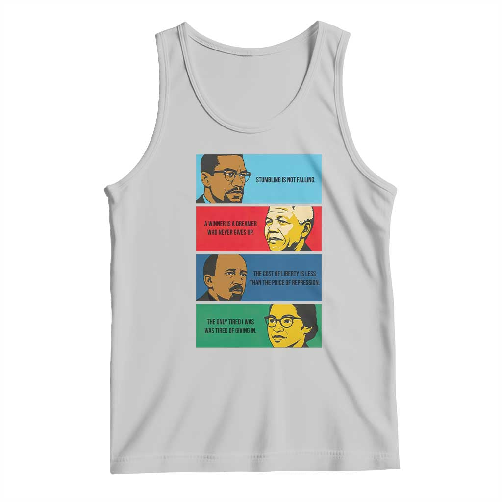 African American Leaders History Quote Gift Tank Top TS12 Ash Print Your Wear