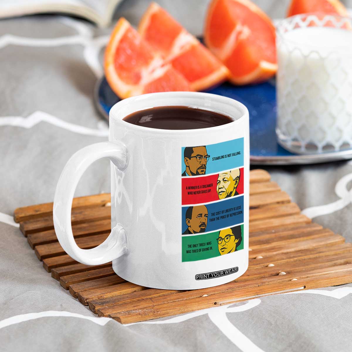 African American Leaders History Quote Gift Coffee Mug TS12 Print Your Wear