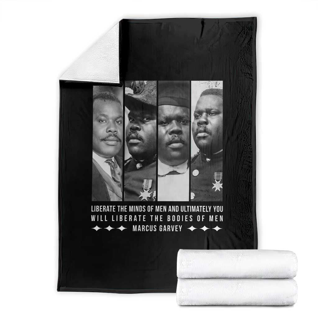 Marcus Garve Quote Throw Blanket Liberate The Minds Of Men TS12 Black Print Your Wear