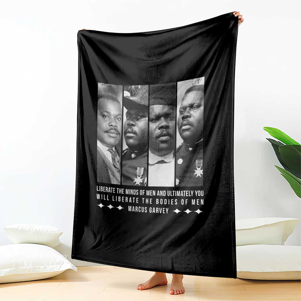 Marcus Garve Quote Throw Blanket Liberate The Minds Of Men TS12 Print Your Wear