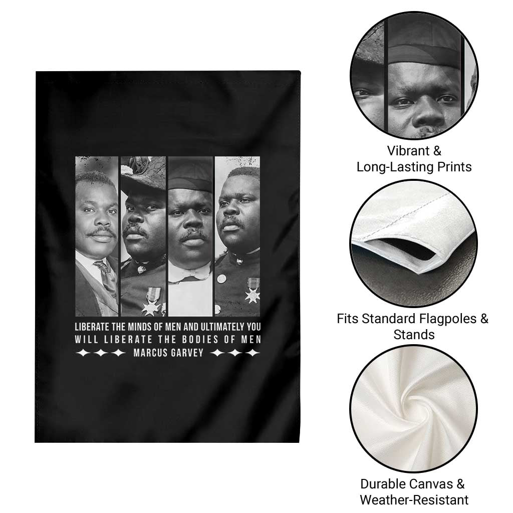 Marcus Garve Quote Garden Flag Liberate The Minds Of Men TS12 Print Your Wear