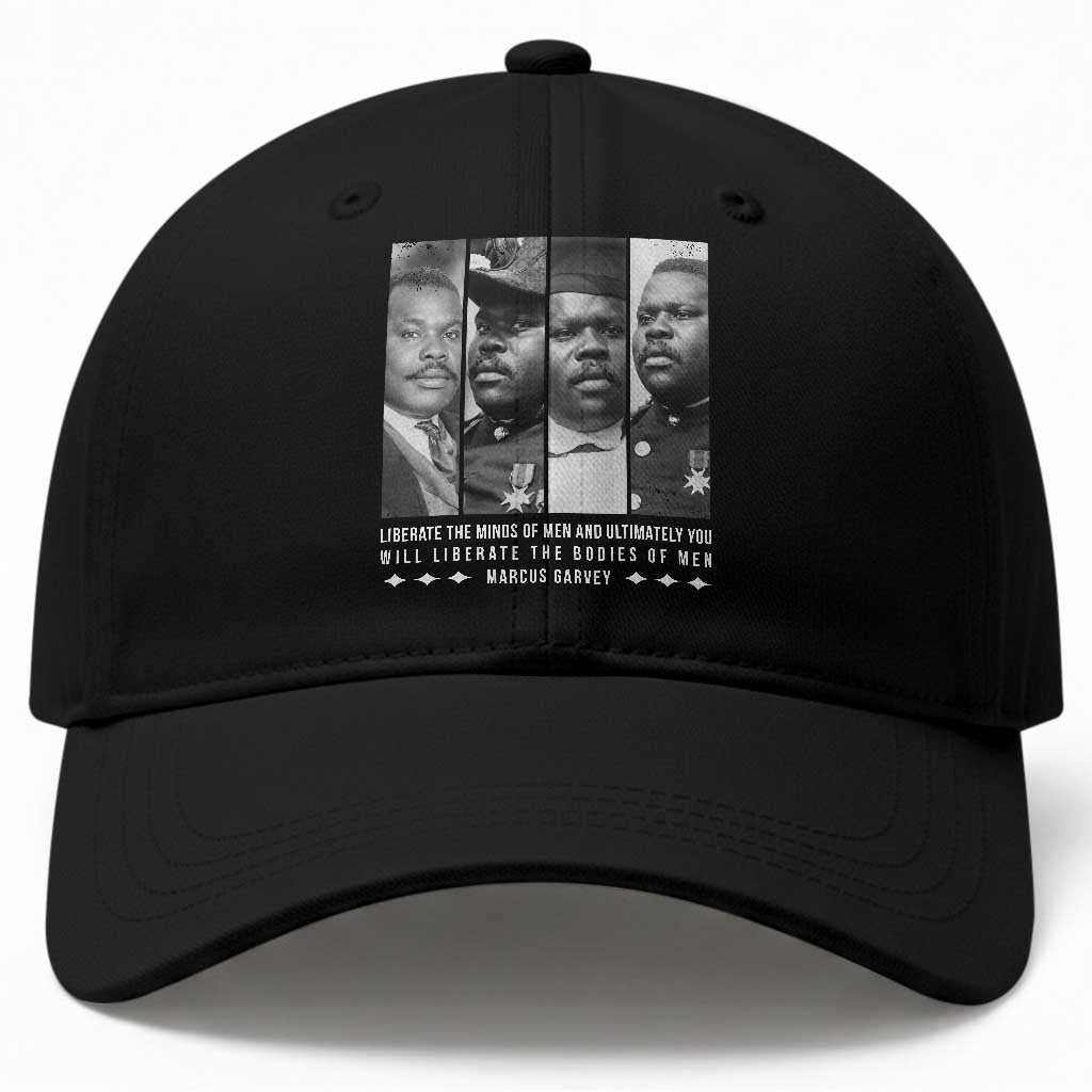 Marcus Garve Quote Baseball Cap Liberate The Minds Of Men TS12 Print Your Wear