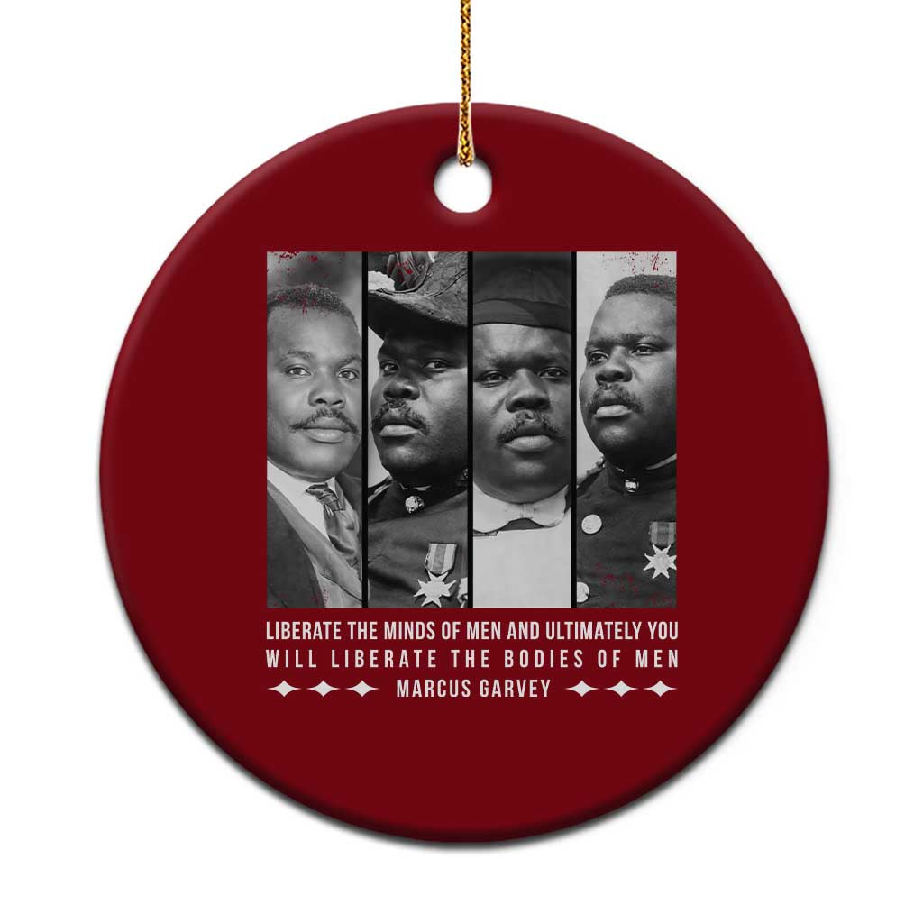 Marcus Garve Quote Ceramic Ornament Liberate The Minds Of Men TS12 1pc Red Print Your Wear