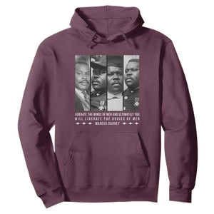 Marcus Garve Quote Hoodie Liberate The Minds Of Men TS12 Maroon Print Your Wear