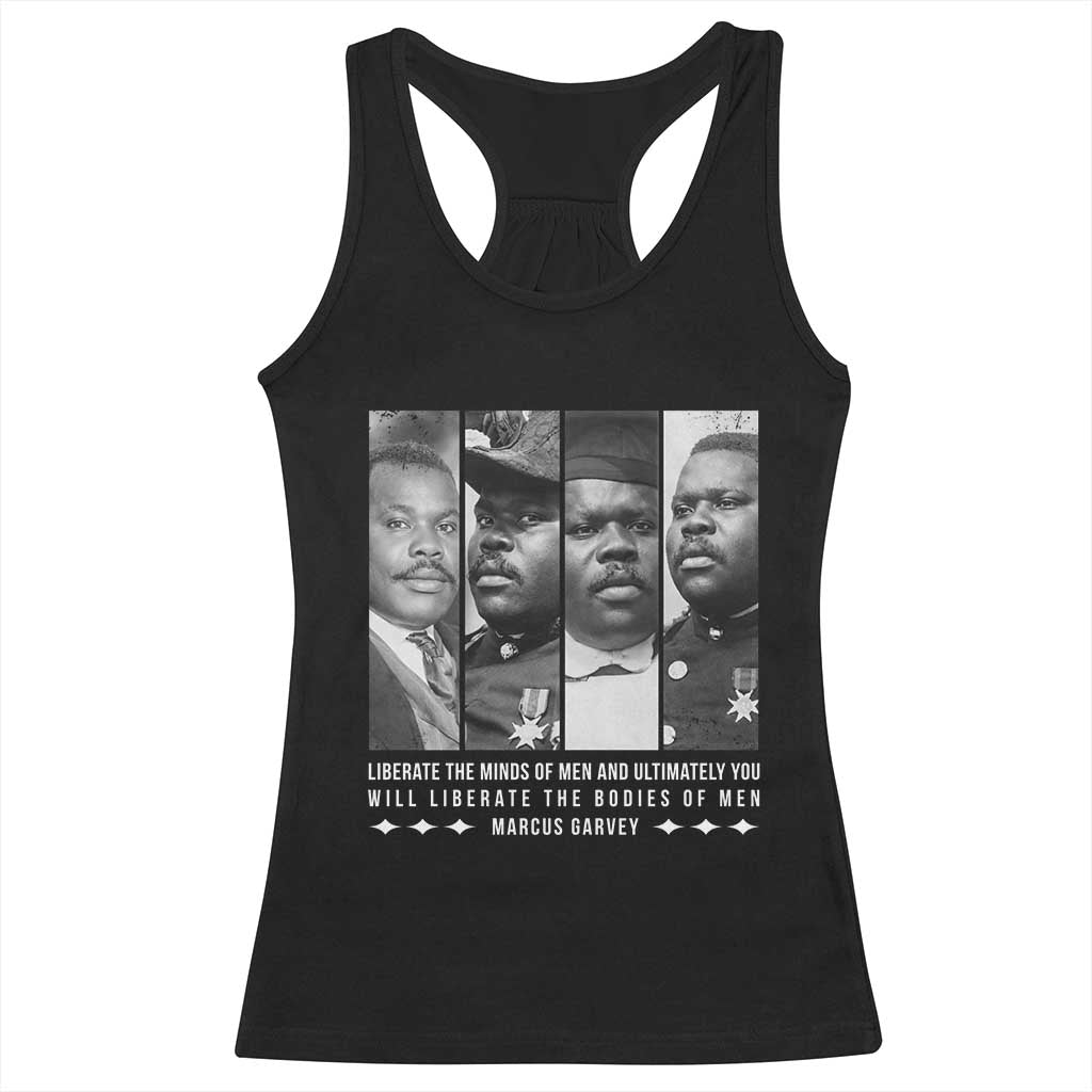 Marcus Garve Quote Racerback Tank Top Liberate The Minds Of Men TS12 Black Print Your Wear