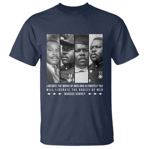 Marcus Garve Quote T Shirt Liberate The Minds Of Men TS12 Navy Print Your Wear