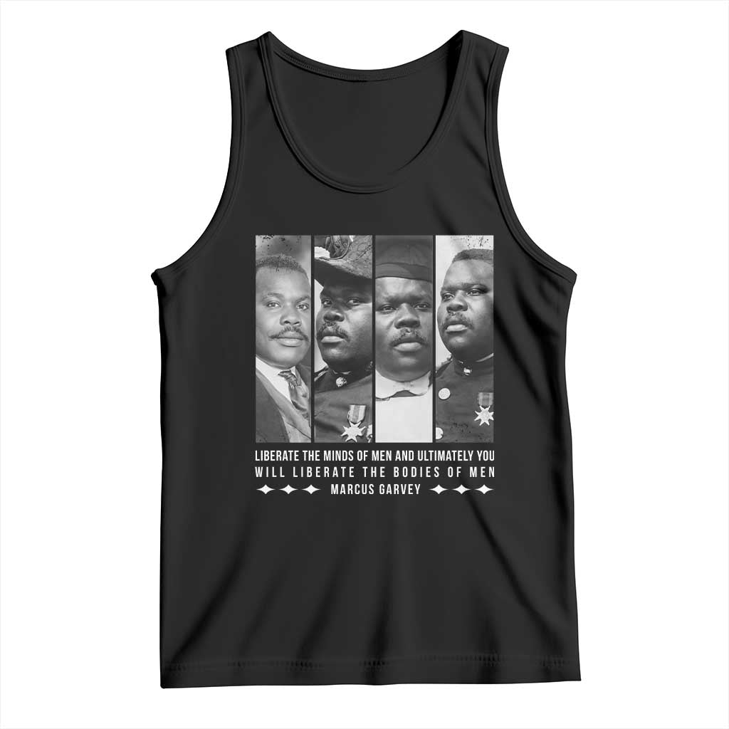 Marcus Garve Quote Tank Top Liberate The Minds Of Men TS12 Black Print Your Wear