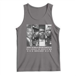 Marcus Garve Quote Tank Top Liberate The Minds Of Men TS12 Deep Heather Print Your Wear