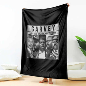 Marcus Garvey Quote Throw Blanket One God One Aim One Destiny TS12 Print Your Wear