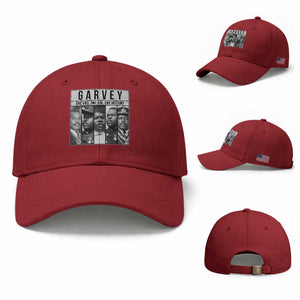 Marcus Garvey Quote Baseball Cap One God One Aim One Destiny TS12 Baseball Cap Universal Fit Cherry Red Print Your Wear