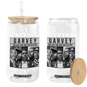 Marcus Garvey Quote Glass Can One God One Aim One Destiny TS12 Print Your Wear