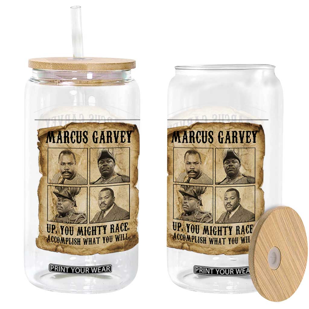 Vintage Marcus Garvey Glass Can Up You Mighty Race Quote TS12 Print Your Wear
