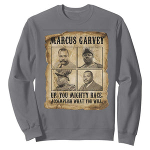 Vintage Marcus Garvey Sweatshirt Up You Mighty Race Quote TS12 Charcoal Print Your Wear