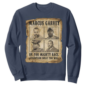 Vintage Marcus Garvey Sweatshirt Up You Mighty Race Quote TS12 Navy Print Your Wear