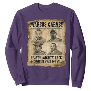 Vintage Marcus Garvey Sweatshirt Up You Mighty Race Quote TS12 Purple Print Your Wear