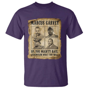 Vintage Marcus Garvey T Shirt Up You Mighty Race Quote TS12 Purple Print Your Wear