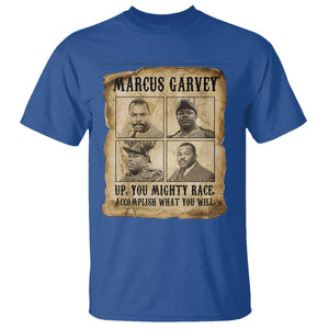 Vintage Marcus Garvey T Shirt Up You Mighty Race Quote TS12 Royal Blue Print Your Wear