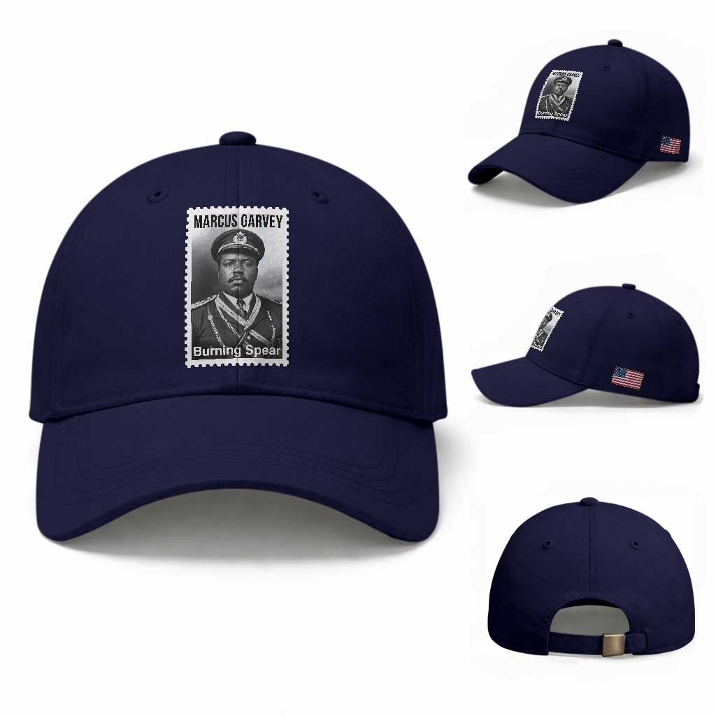 Marcus Garvey Baseball Cap Jamaican National Hero Legacy Gift TS12 Baseball Cap Universal Fit Dark Blue Print Your Wear