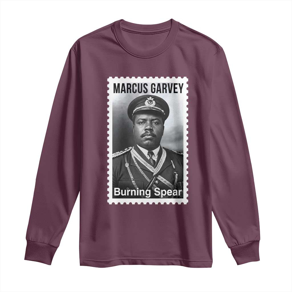 Marcus Garvey Long Sleeve Shirt Jamaican National Hero Legacy Gift TS12 Maroon Print Your Wear